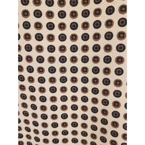Emma James Beige Brown Dot Flutter Sleeve Cottagecore Midi Dress Sz 14 - Picture 4 of 7
